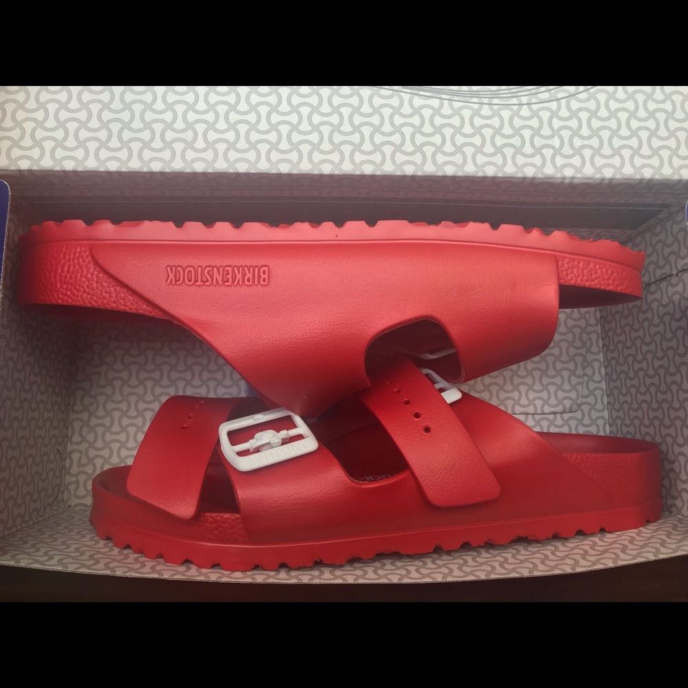 Red Arizona Birkenstocks